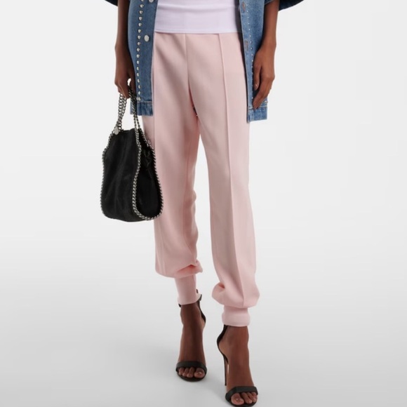 Stella McCartney Julia Crepe Jogger Pants Pink NWT MSRP $595 - Picture 1 of 5
